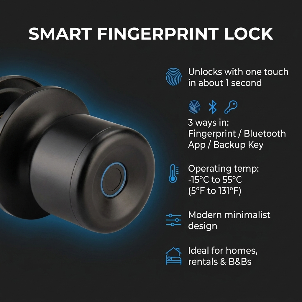 Keyless Fingerprint Lock — open with a touch