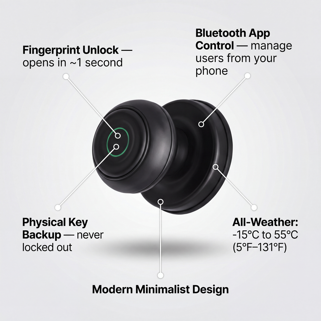 Keyless Fingerprint Lock — open with a touch