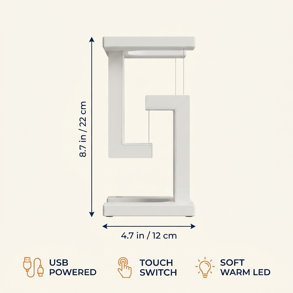 Floating Wireless Charging Lamp — glows, floats, charges your phone