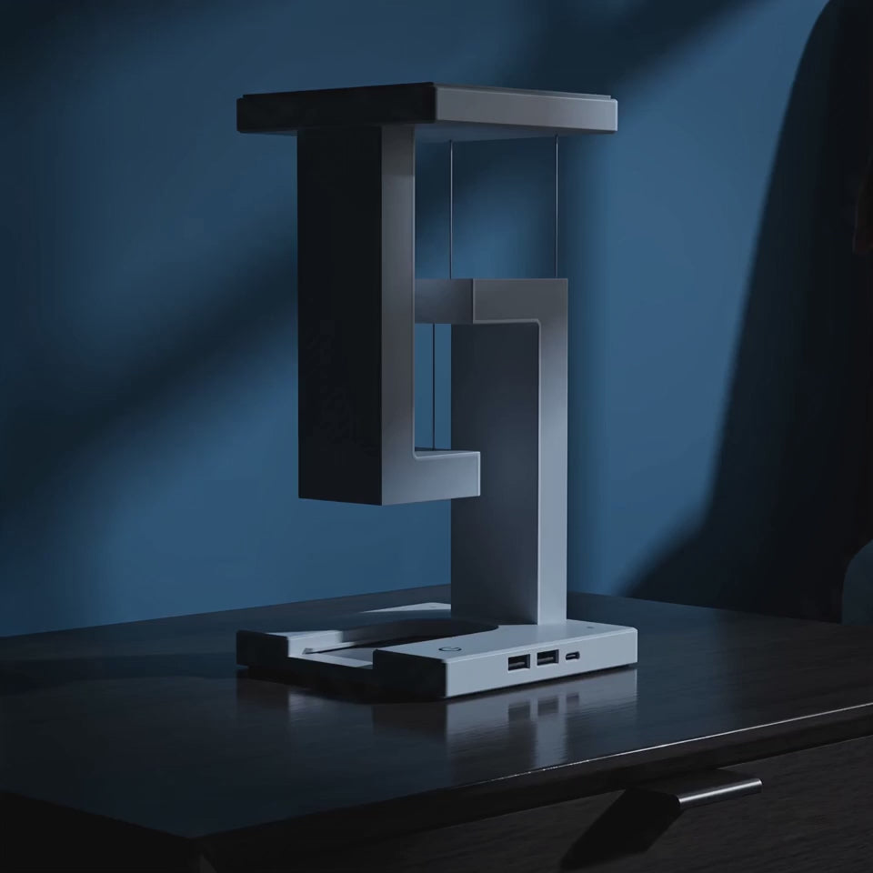 Floating Wireless Charging Lamp — glows, floats, charges your phone
