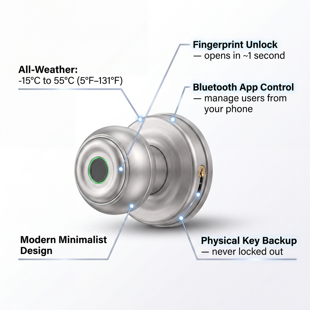 Keyless Fingerprint Lock — open with a touch