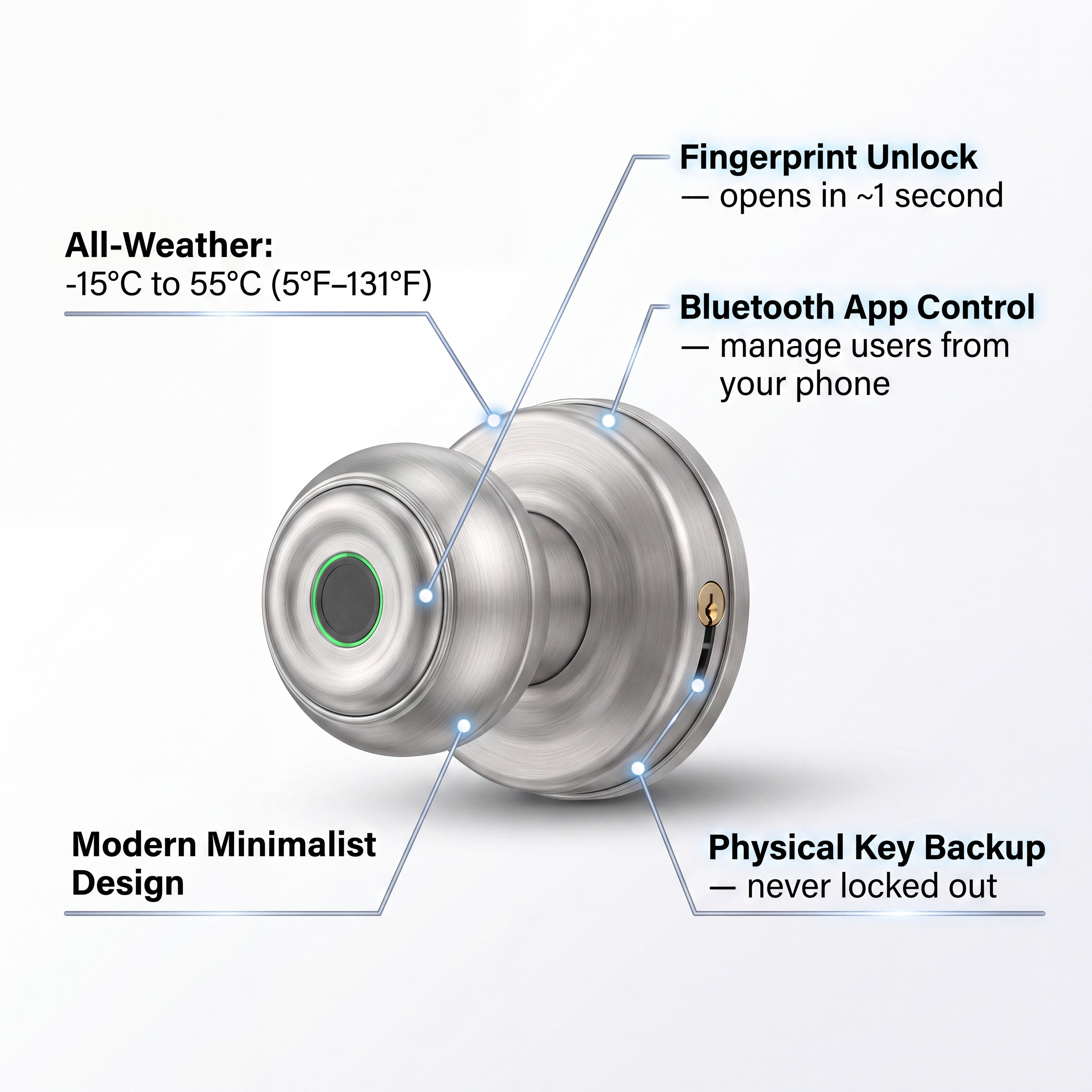 Keyless Fingerprint Lock — open with a touch